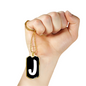 Initial J v3b - 18k Gold Finished Luxury Dog Tag Necklace