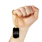 Love My Bassetoodle v6 - 18k Gold Finished Luxury Dog Tag Necklace