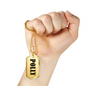 Polly v01 - 18k Gold Finished Luxury Dog Tag Necklace