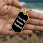 Love My German Shepherd v6 - 18k Gold Finished Luxury Dog Tag Necklace