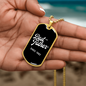 Best Father Since 1982 v3 - 18k Gold Finished Luxury Dog Tag Necklace