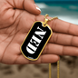 Ned v3 - 18k Gold Finished Luxury Dog Tag Necklace