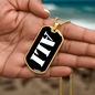 Ali v3 - 18k Gold Finished Luxury Dog Tag Necklace