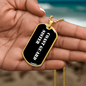 Coast Guard Sister v3 - 18k Gold Finished Luxury Dog Tag Necklace