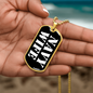 Navy Wife v3 - 18k Gold Finished Luxury Dog Tag Necklace