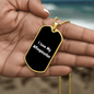 Love My Affenpinscher v6 - 18k Gold Finished Luxury Dog Tag Necklace
