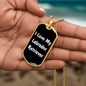 Love My Labrador Retriever v6 - 18k Gold Finished Luxury Dog Tag Necklace