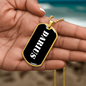 Darius v3 - 18k Gold Finished Luxury Dog Tag Necklace