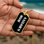 Sailor's Mom v3 - 18k Gold Finished Luxury Dog Tag Necklace