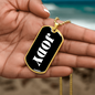 Jody v3 - 18k Gold Finished Luxury Dog Tag Necklace