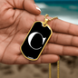 Initial C v3a - 18k Gold Finished Luxury Dog Tag Necklace