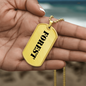 Forest - 18k Gold Finished Luxury Dog Tag Necklace