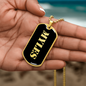 Myles v2 - 18k Gold Finished Luxury Dog Tag Necklace