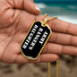 Army Ranger's Daughter v3 - 18k Gold Finished Luxury Dog Tag Necklace