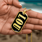 Lou v02 - 18k Gold Finished Luxury Dog Tag Necklace