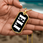 Eli v3 - 18k Gold Finished Luxury Dog Tag Necklace
