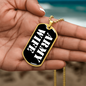 Army Wife v3 - 18k Gold Finished Luxury Dog Tag Necklace