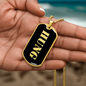 Hung v2 - 18k Gold Finished Luxury Dog Tag Necklace
