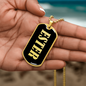 Ester v02 - 18k Gold Finished Luxury Dog Tag Necklace