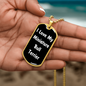 Love My Miniature Bull Terrier v6 - 18k Gold Finished Luxury Dog Tag Necklace