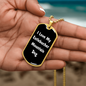 Love My Entlebucher Mountain Dog v6 - 18k Gold Finished Luxury Dog Tag Necklace