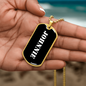 Johnnie v3 - 18k Gold Finished Luxury Dog Tag Necklace
