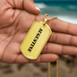 Augustine - 18k Gold Finished Luxury Dog Tag Necklace