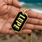 Lupe v02 - 18k Gold Finished Luxury Dog Tag Necklace