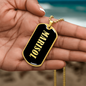 Marisol v02 - 18k Gold Finished Luxury Dog Tag Necklace