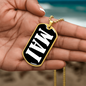 Mai v03 - 18k Gold Finished Luxury Dog Tag Necklace
