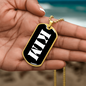 Kim v3 - 18k Gold Finished Luxury Dog Tag Necklace