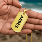 Abdul - 18k Gold Finished Luxury Dog Tag Necklace