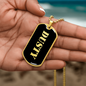 Dusty v2 - 18k Gold Finished Luxury Dog Tag Necklace
