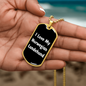 Love My Norwegian Lundehund v6 - 18k Gold Finished Luxury Dog Tag Necklace