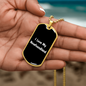 Love My Newfoundland v6 - 18k Gold Finished Luxury Dog Tag Necklace