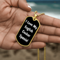 Love My English Cocker Spaniel v6 - 18k Gold Finished Luxury Dog Tag Necklace