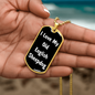 Love My Old English Sheepdog v6 - 18k Gold Finished Luxury Dog Tag Necklace