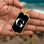 Initial G v3a - 18k Gold Finished Luxury Dog Tag Necklace