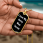 Love My Kerry Blue Terrier v6 - 18k Gold Finished Luxury Dog Tag Necklace