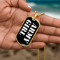 Army Girl v3 - 18k Gold Finished Luxury Dog Tag Necklace