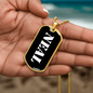 Neal v3 - 18k Gold Finished Luxury Dog Tag Necklace
