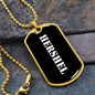 Hershel v3 - 18k Gold Finished Luxury Dog Tag Necklace