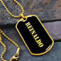 Reinaldo v2 - 18k Gold Finished Luxury Dog Tag Necklace