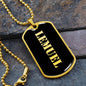 Lemuel v2 - 18k Gold Finished Luxury Dog Tag Necklace