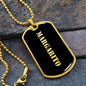 Margarito v2 - 18k Gold Finished Luxury Dog Tag Necklace