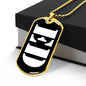 Ed v3 - 18k Gold Finished Luxury Dog Tag Necklace