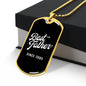 Best Father Since 2005 v3 - 18k Gold Finished Luxury Dog Tag Necklace