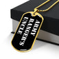 Army Ranger's Uncle v3 - 18k Gold Finished Luxury Dog Tag Necklace