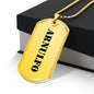 Arnulfo - 18k Gold Finished Luxury Dog Tag Necklace