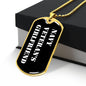 Navy Veteran's Girlfriend v3 - 18k Gold Finished Luxury Dog Tag Necklace